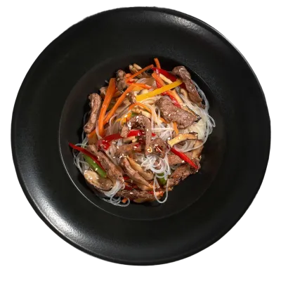 Funchoza cu carne de vită