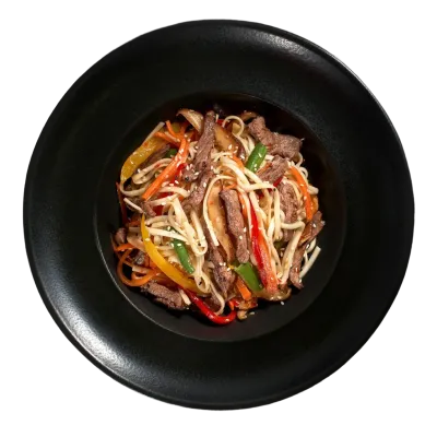 Udon cu carne de vită